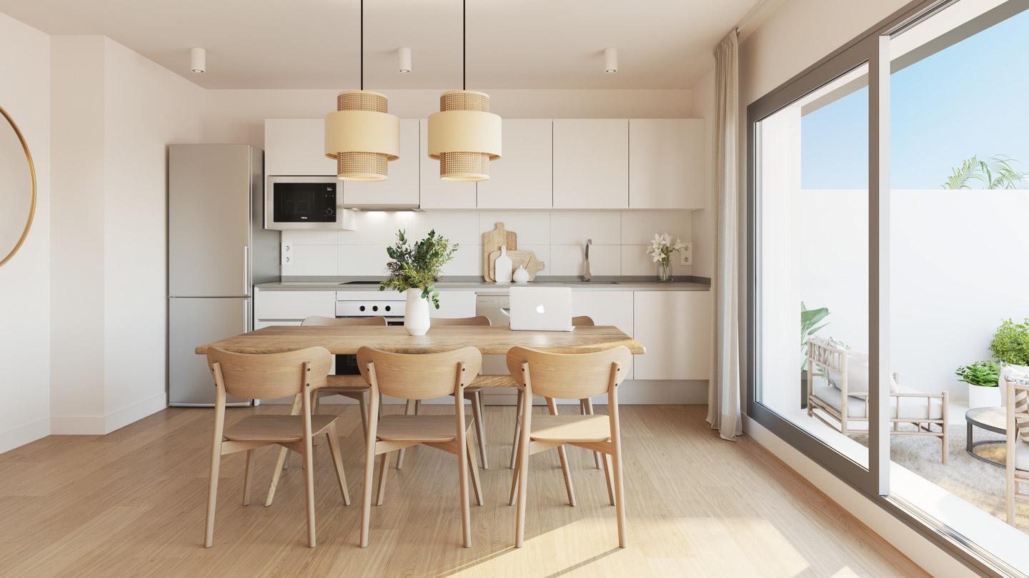 3.VROM_KITCHEN Apartments & Penthouses in Valle romano, Estepona