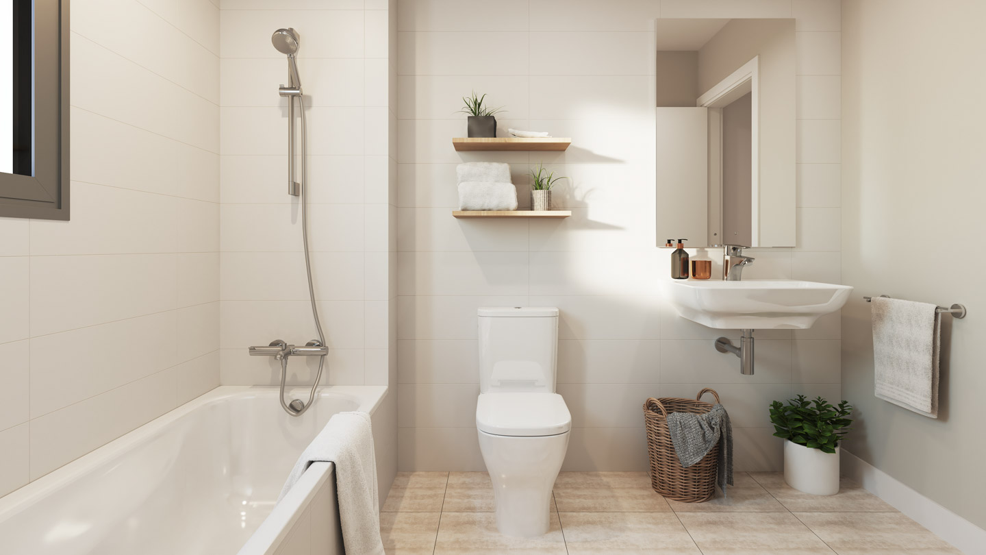 6.VROM_BATH_01 Apartments & Penthouses in Valle romano, Estepona