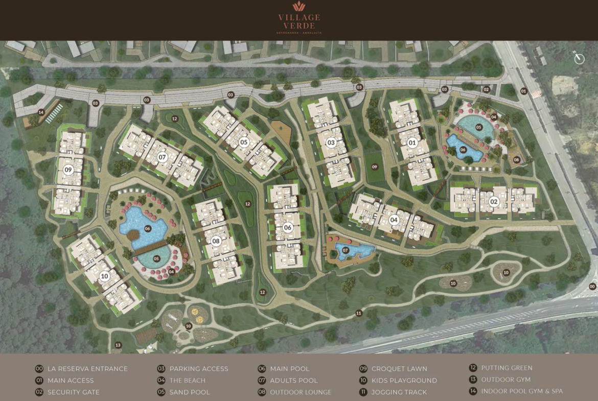 Village Verde Apartments & Penthouses in La Reserva, Sotogrande