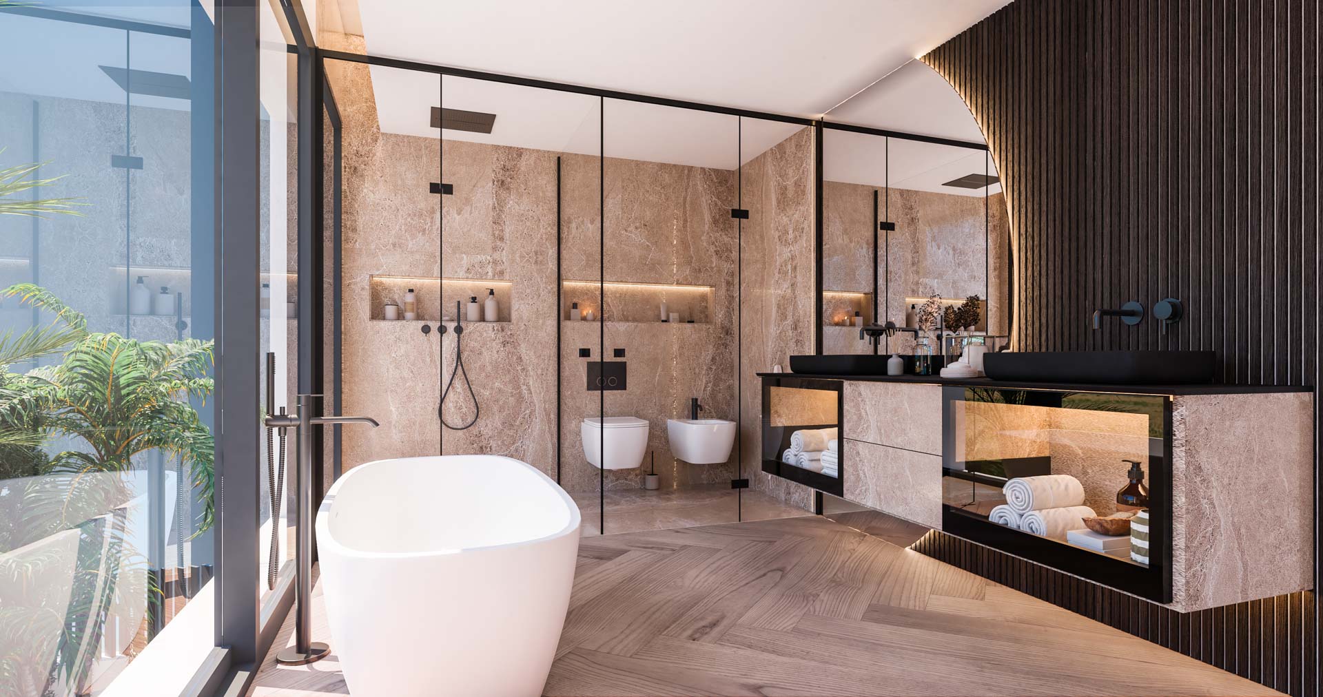 BATHROOM Noura Villas - Marbella Golden Mile
