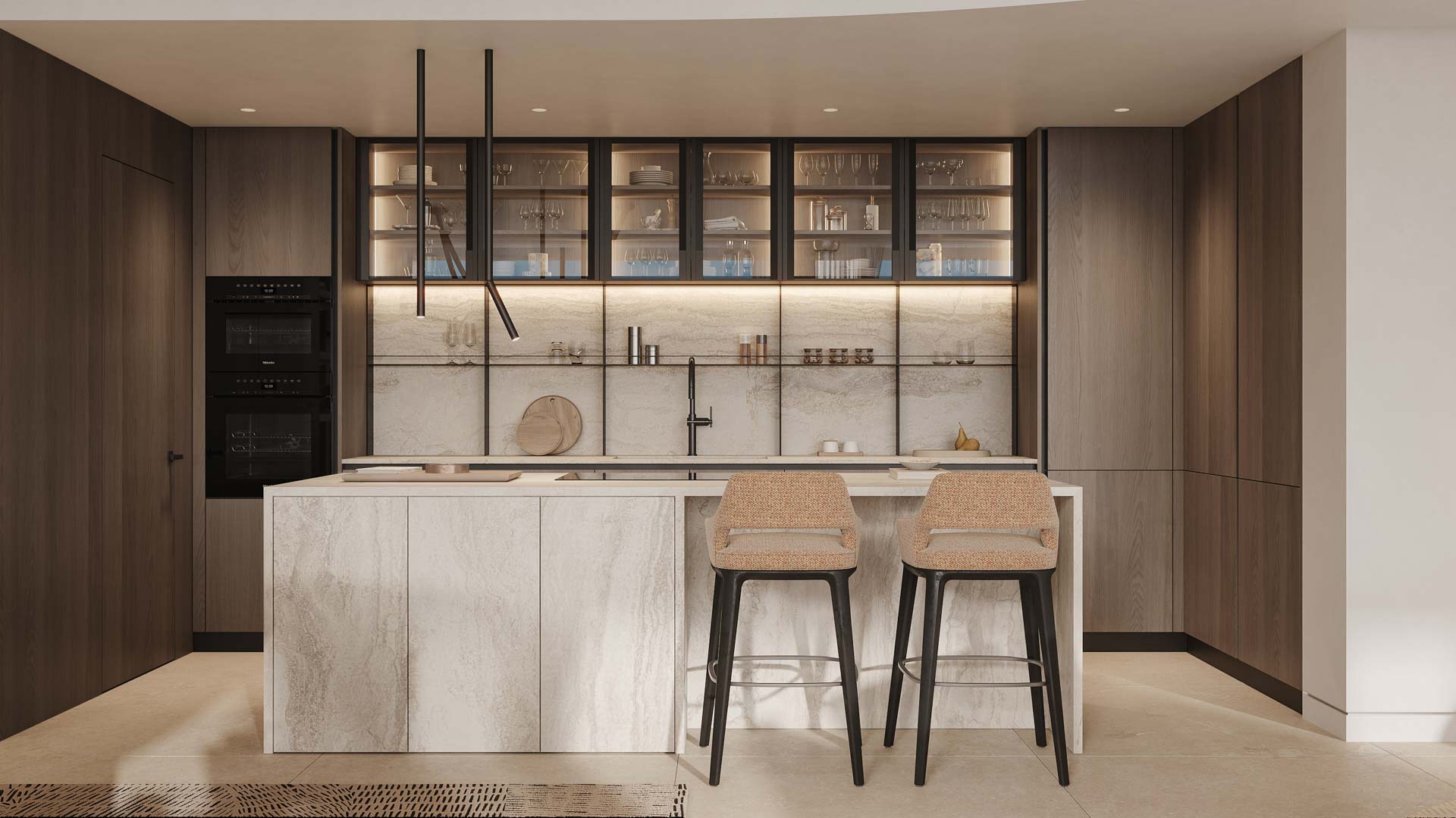 KITCHEN 1 Noura Villas - Marbella Golden Mile