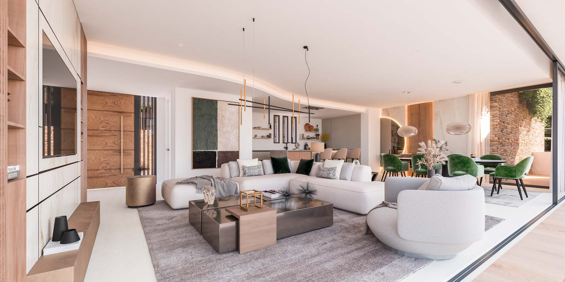 LIVING AREA Noura Villas - Marbella Golden Mile