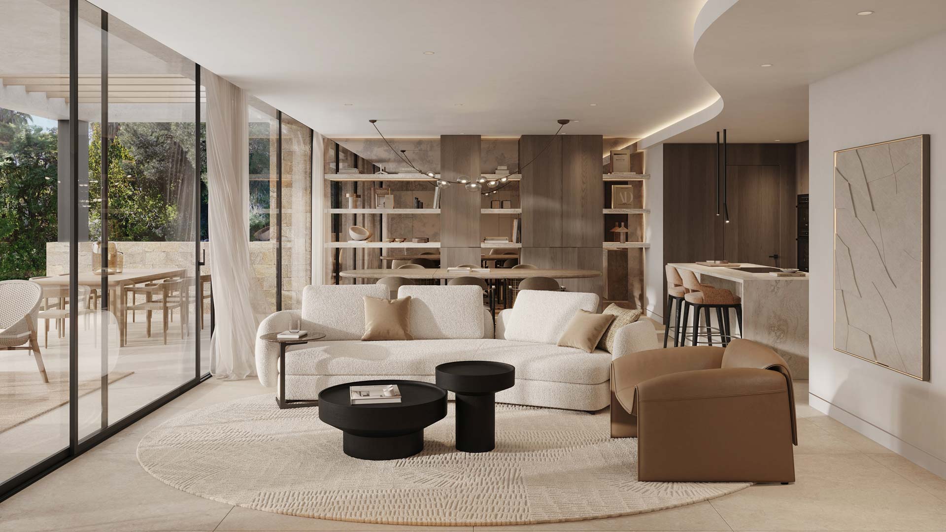 LIVING AREA 10 Noura Villas - Marbella Golden Mile