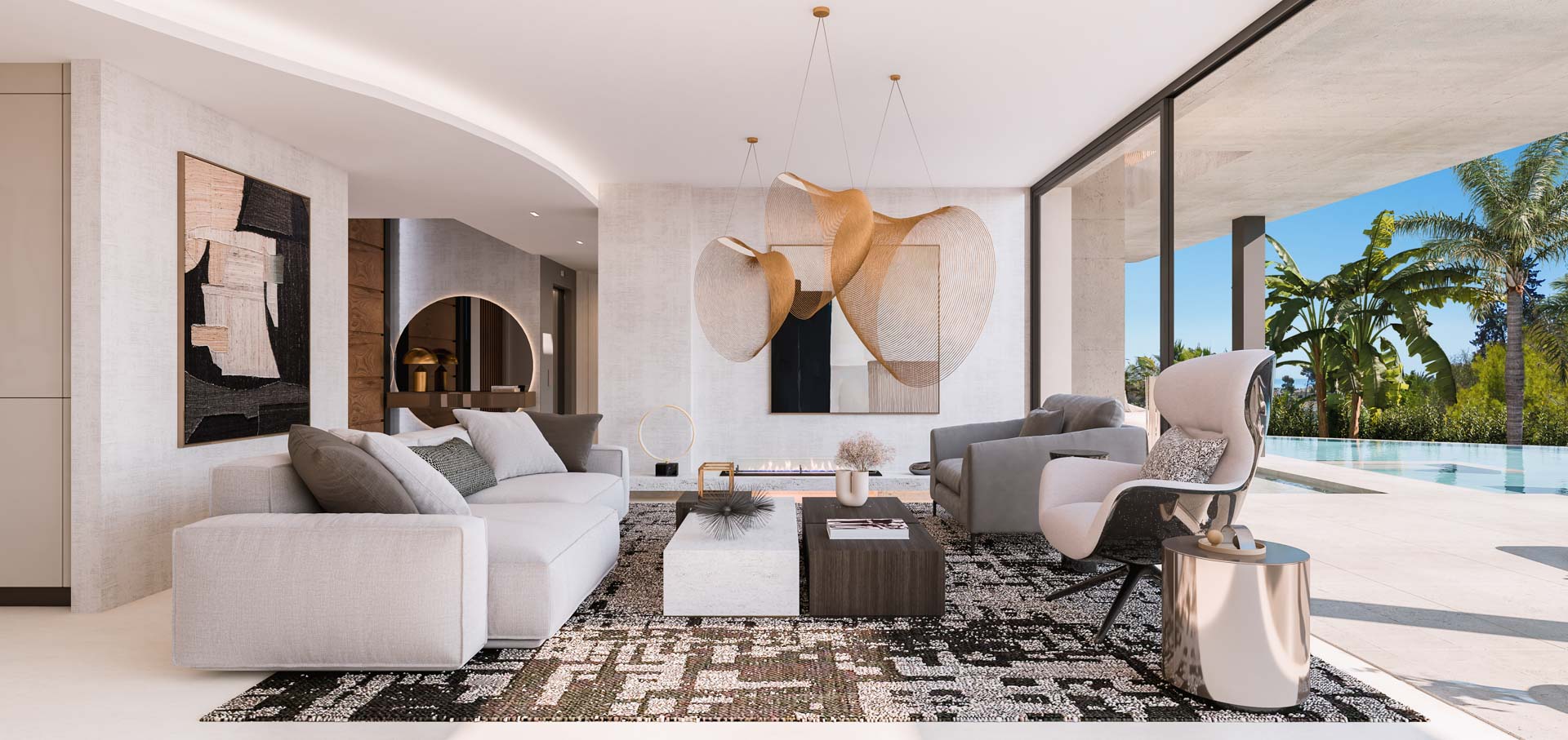 LIVING AREA Noura Villas - Marbella Golden Mile