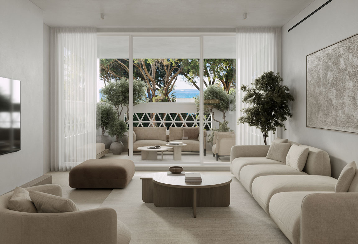 Beachfront Apartment in Playas del Duque, Puerto Banus