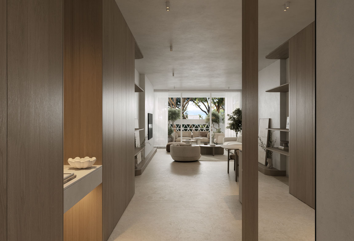 Beachfront Apartment in Playas del Duque, Puerto Banus