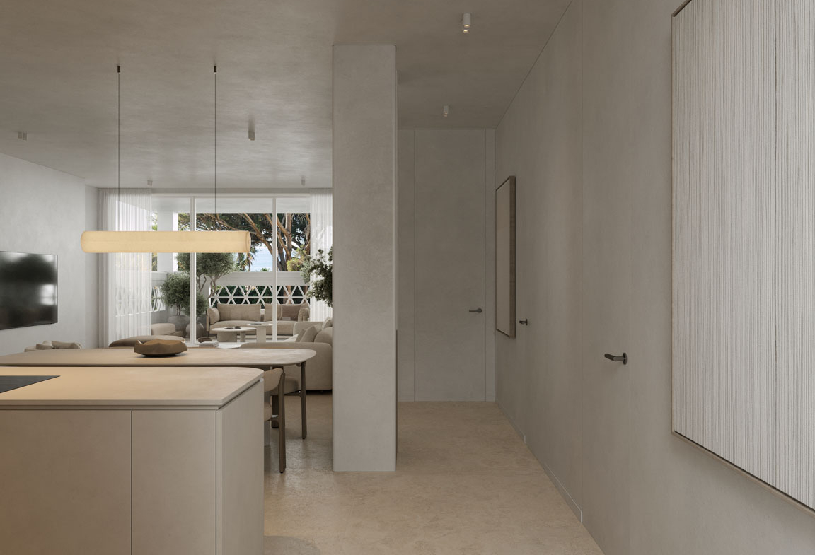 Beachfront Apartment in Playas del Duque, Puerto Banus