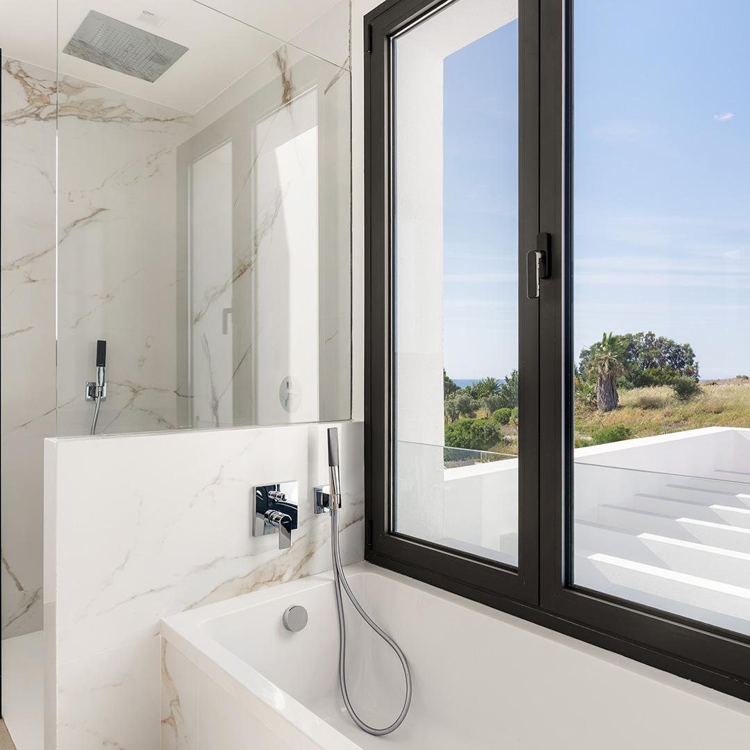 Aurea Villas – Master Bathroom Views Aurea Villas — Exclusive Living on Estepona Golf
